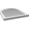 Ekena Millwork Round Top Surface Mount PVC Gable Vent: Functional, w/ 2"W x 2"P Brickmould Sill Frame, 26"W x 32"H GVPRT26X3203SF - alternate 5